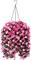 Artificial Flowers in Hanging Basket for Outdoors Indoors Decor, Artificial Mums Bush Flowers Plants with Baskets for Home Porch Garden Yard Patio Spring